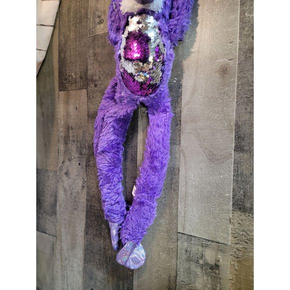 Wild Republic Purple Monkey sequin plush stuffed animal toy figure - Picture 2 of 6